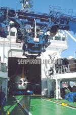 ID 2167 YOKOSUKA (1990/4339grt/IMO 8711019) operated by the Japan Agency of Marine-Earth Science & Technology (JAMSTEC), this research/support ship carries the worlds' deepest-diving submersible SHINKAI 6500,...